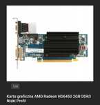 Karta Graficzna AMD Radeon HD6450 2GB DDR3 Niski Profil