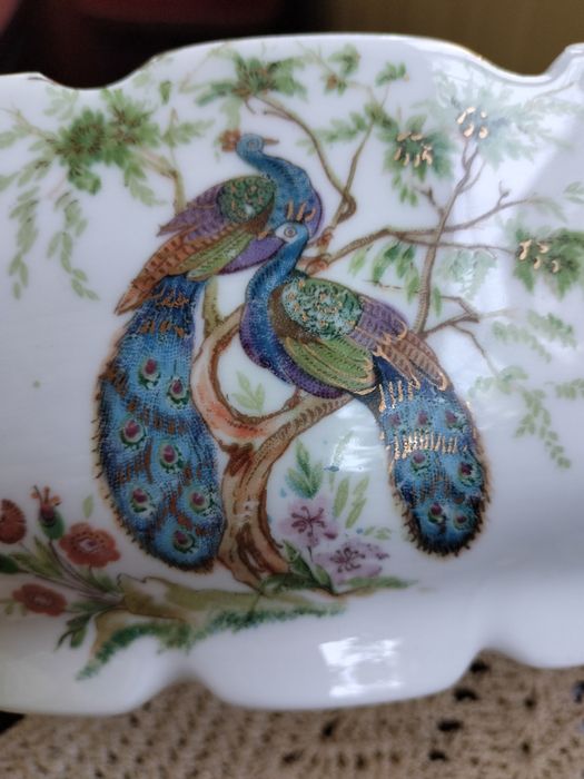 Салатница. Завод Пролетарий. Павлины.