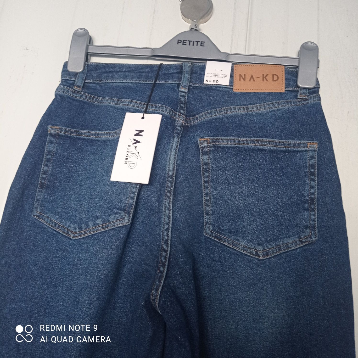 Spodnie jeans wysoki stan mom Nowe 36 S Na KD