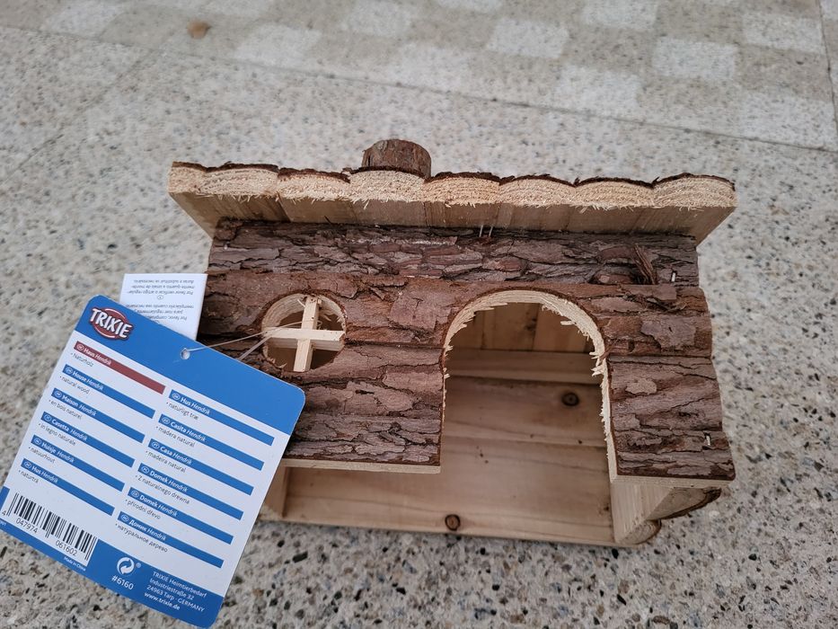 Casa para Hamster em madeira natural | Nova