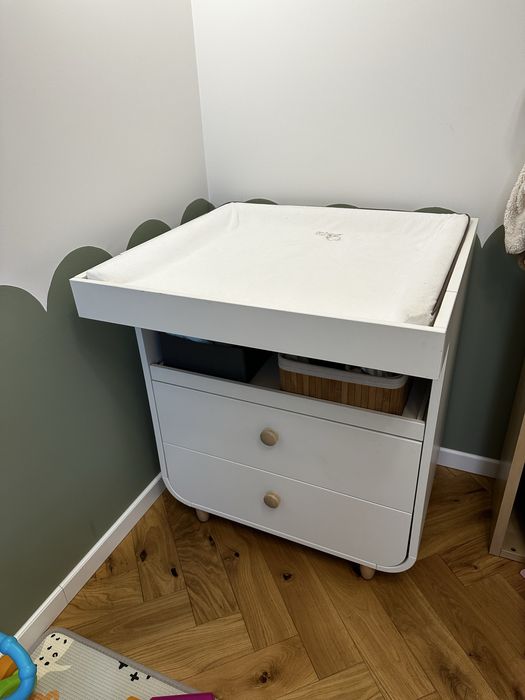 Komoda Myllra biała z przewijakiem i matą gratis