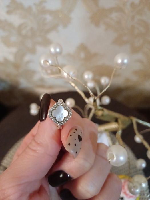 Срібна сержка 1шт Ван кліф, вережки ван клиф