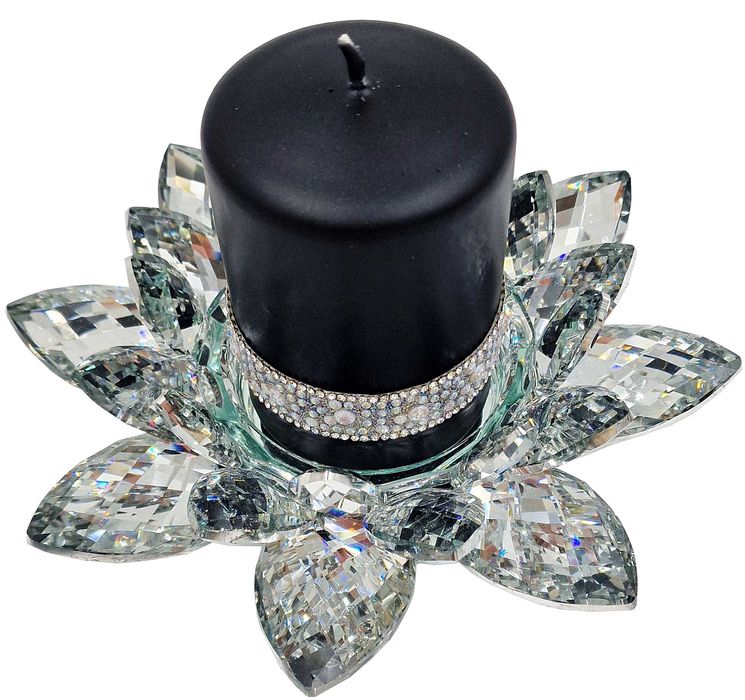 Świecznik lotos L SREBRNY JZ22752D