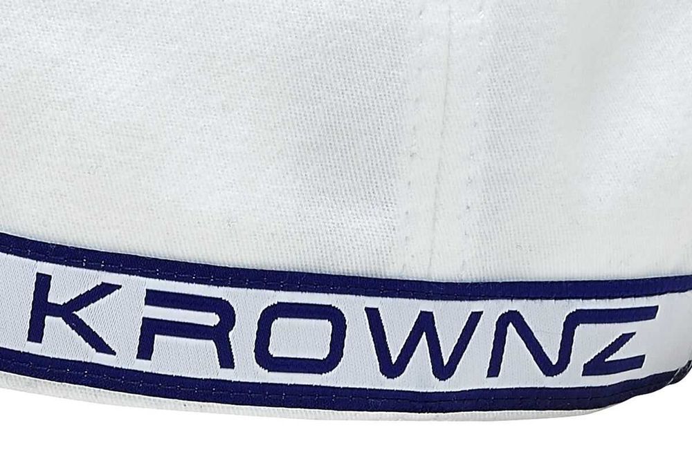 CZAPKA z Daszkiem UNISEX męska damska KROWNZ BIAŁA czapeczka BAWEŁNA