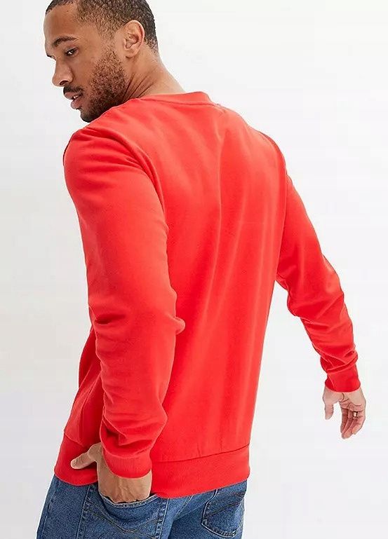 B.P.C męska bluza czerwona świąteczny napis r.4XL