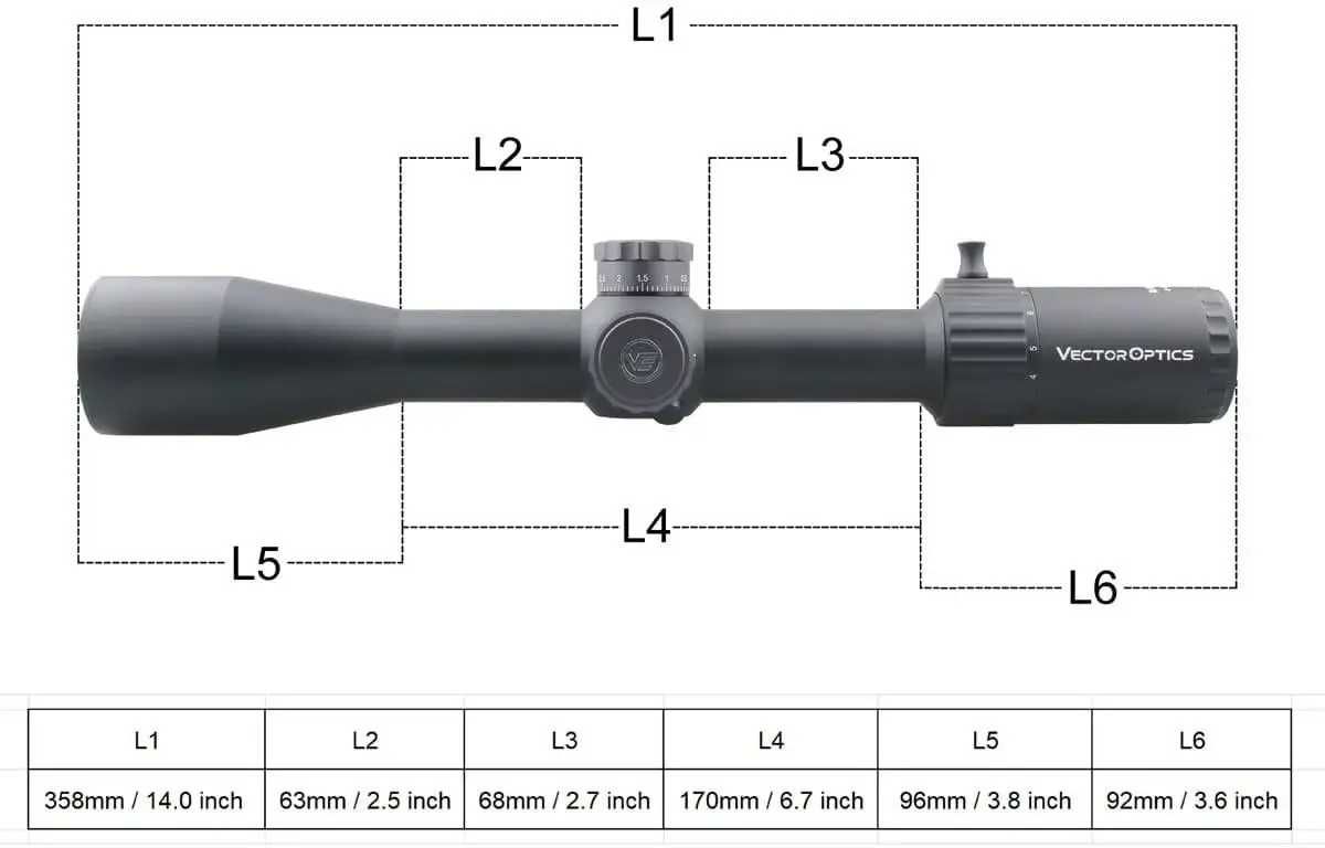 Приціл оптичний Vector Optics Marksman 4-16x44 FFP. Сітка VPA-MF