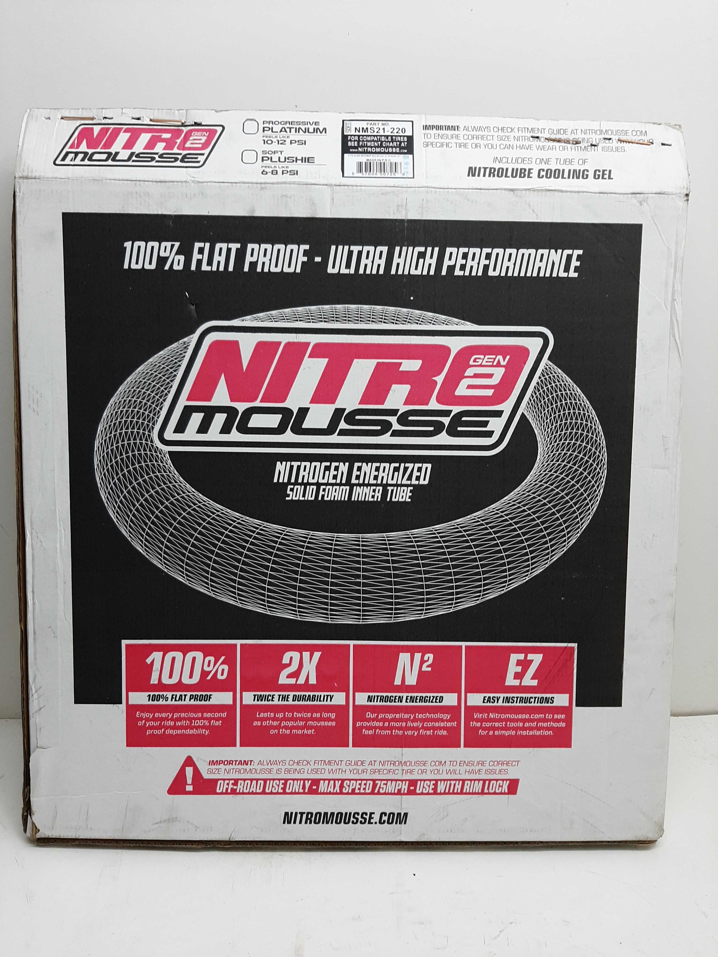 Mousse Nuetech Nitromousse 21,19,18 cross enduro pianka, wkład do opon