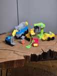 Play Doh, PlayDoh, mega zestaw budowalny, betoniarka , dziwg