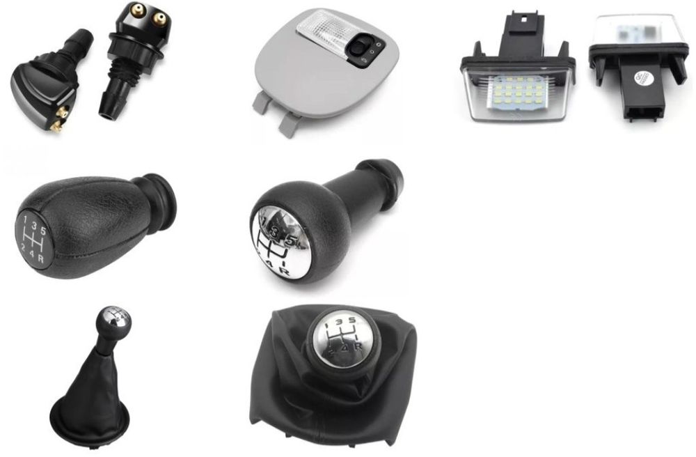 Manete Fole Esguicho Luz teto matricula para Peugeot Citroen (novo)