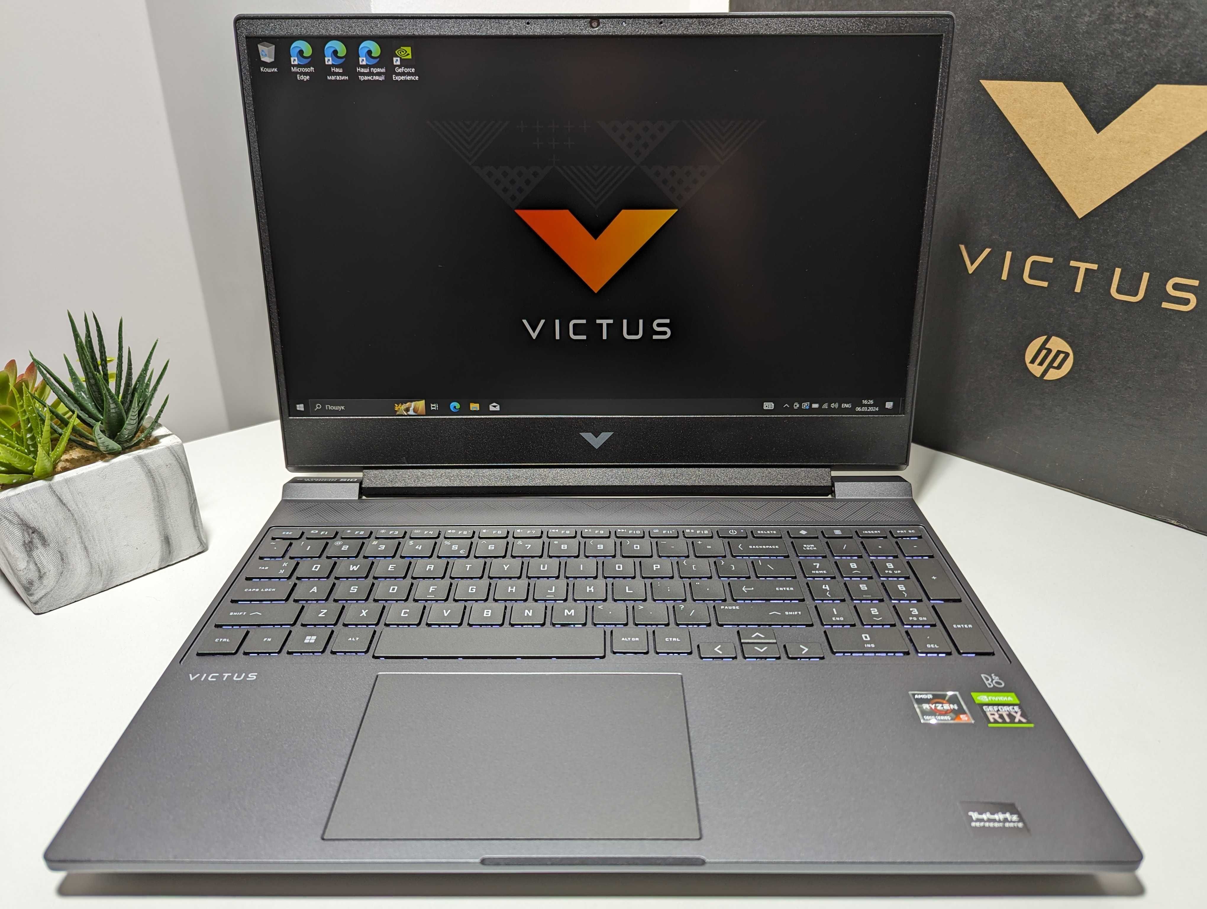 LAPTOP GAMINGOWY HP Victus 15 RTX 3050 Ti Ryzen 5 5600H 144hz