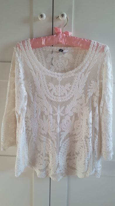 Koronkowa Boho bluzka rozmiar 34 H&M