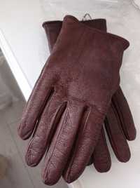 Зимние женские утепленные кожаные перчатки, размер S, овчина