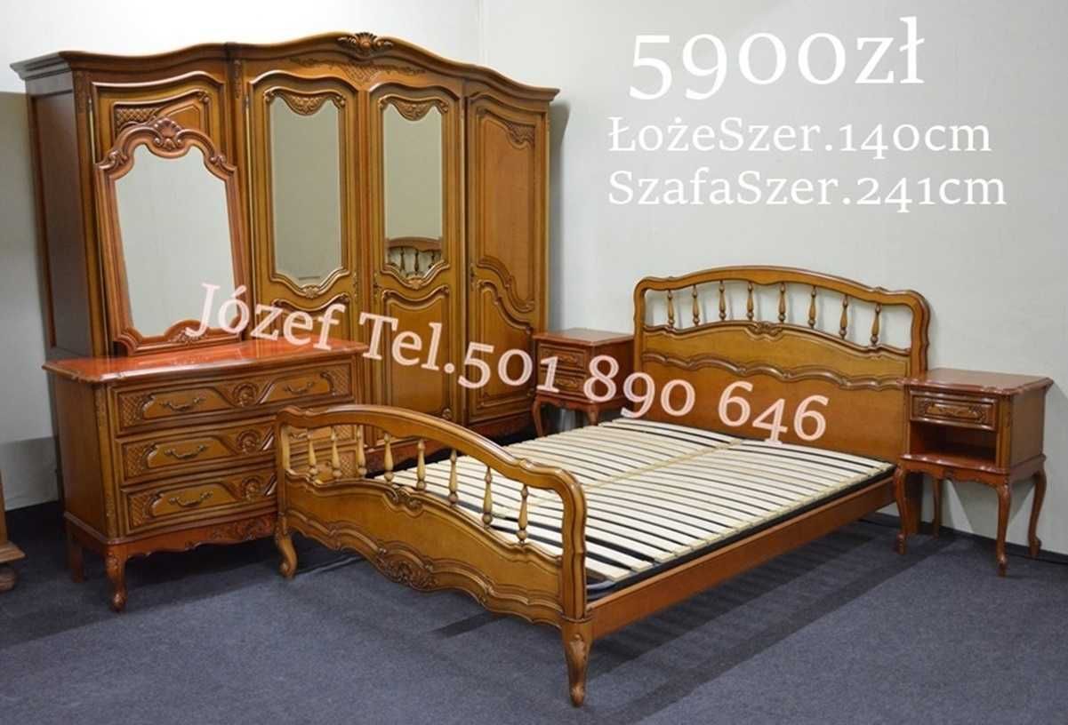 Piękna Sypialnia Dębowa Meble do sypialni Komplet Meble Stylowe Dębowe