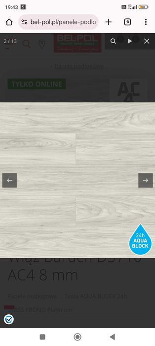 Panele podłogowe Wiąz Baruch D3710 AC4 8 mm