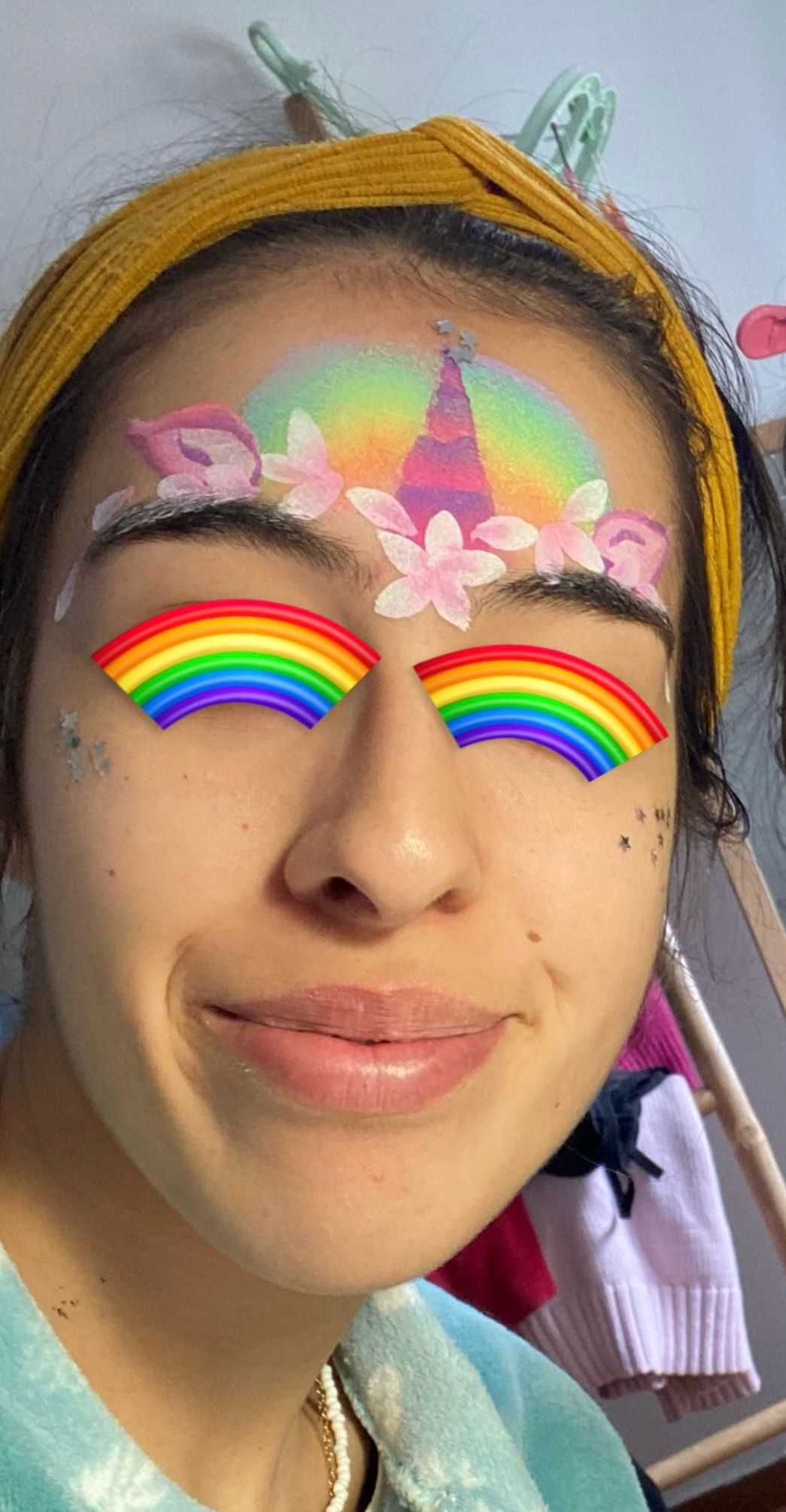 Pinturas faciais e modelação de balões
