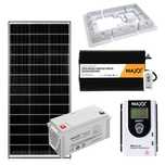 Zestaw fotowoltaiczny OFF-GRID 200W 12V 120Ah i przetwornicą 3000W