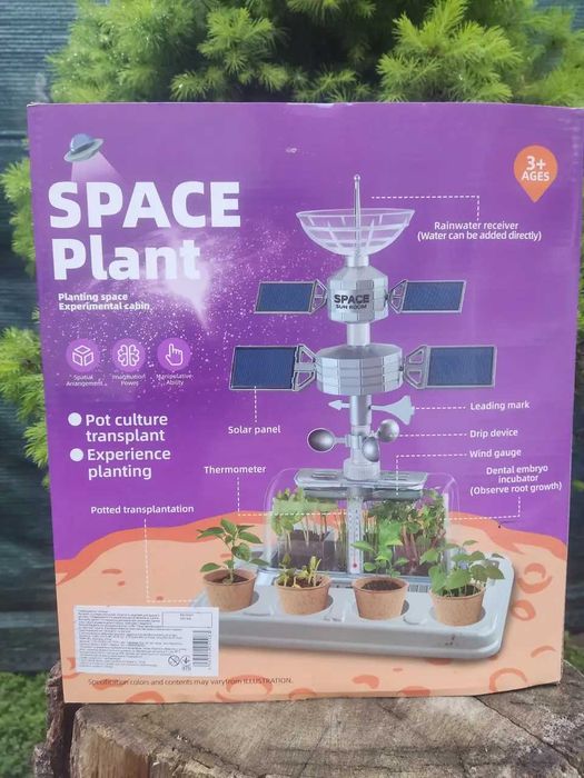 Навчальний набір Космічна теплиця Space Plant Сонячні панелі полив