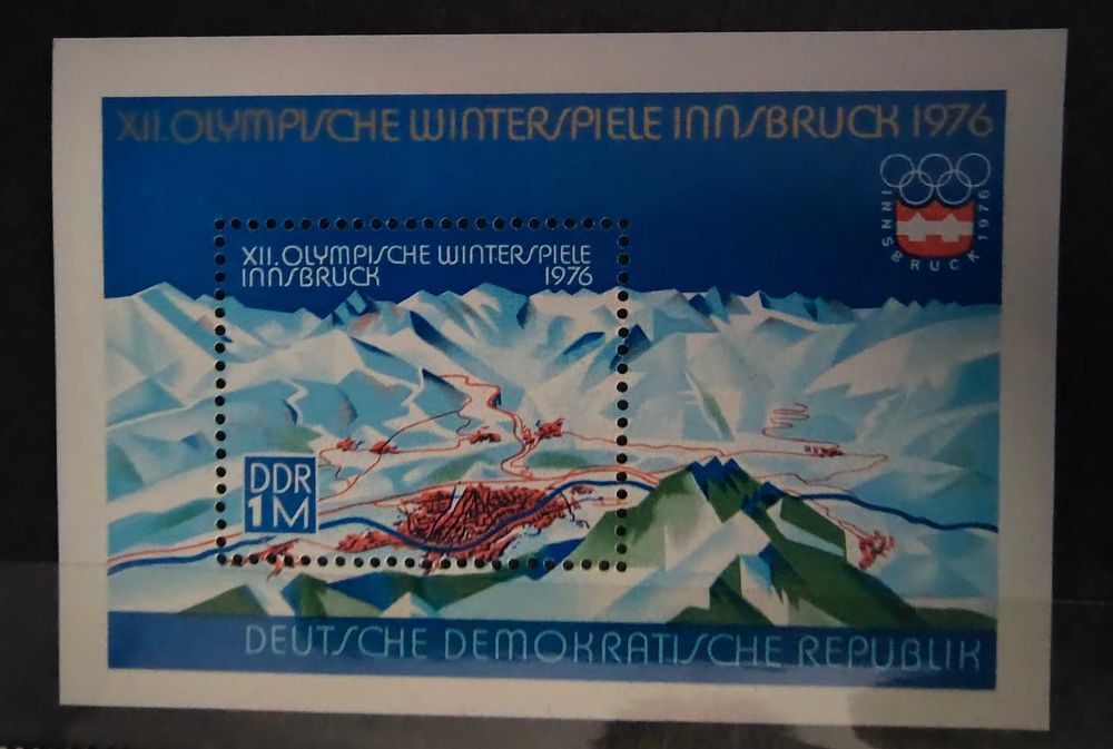 Znaczek pocztowy - NRD 1076 - Sport - Olimpiada