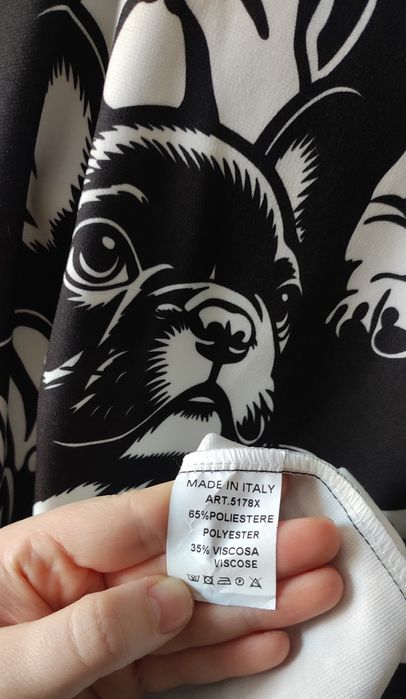 Włoska bluza z kapturem - buldog francuski - 2XL- 4XL ( Patrz wymiary