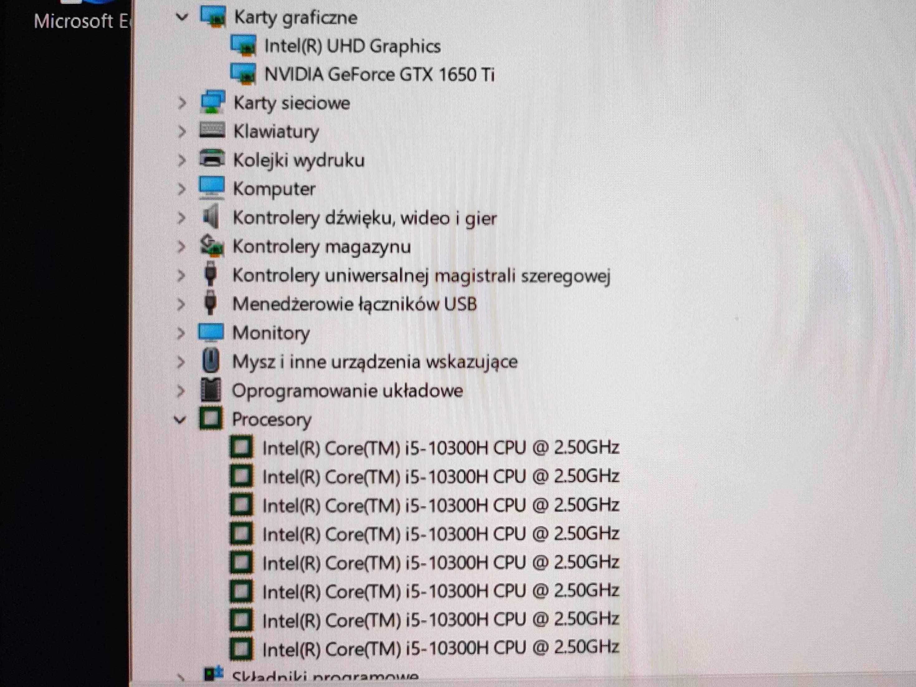 Mocny Laptop Dell G3 3500|i5-10300H|GTX 1650Ti|16GB|1TB|Podkładka