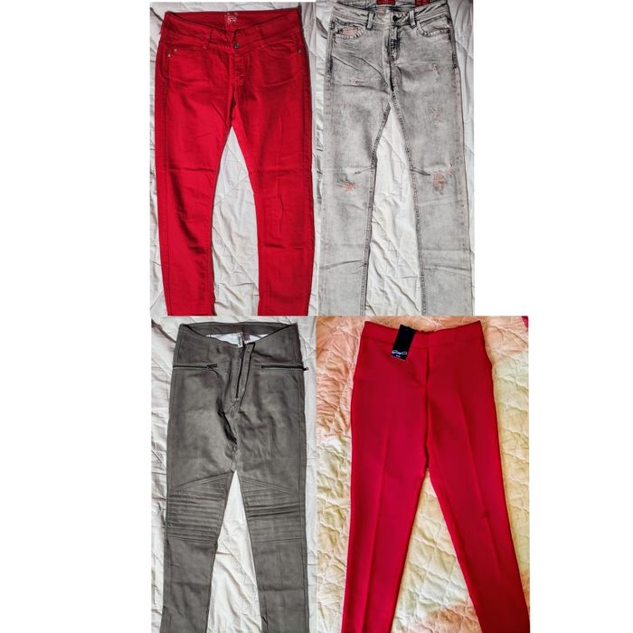 ОДНИМ ЛОТОМ джинси брюки 4 пари розмір L