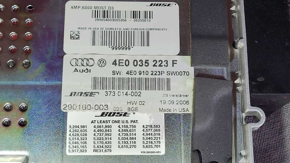 Audi A8 D3 wzmacniacz BOSE - 4E0.035.223F .