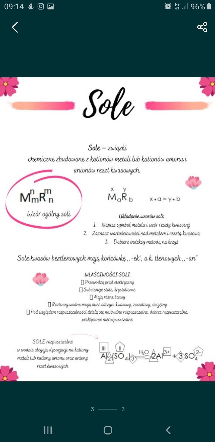 Notatki z chemii