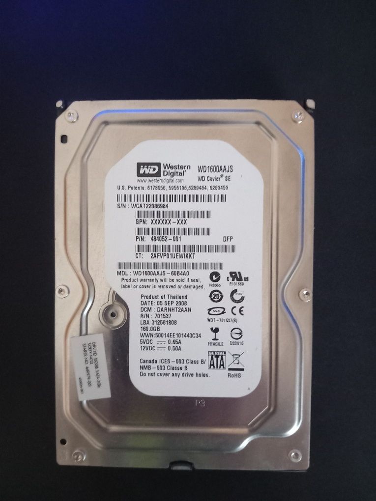 Hdd de 160 GB novo