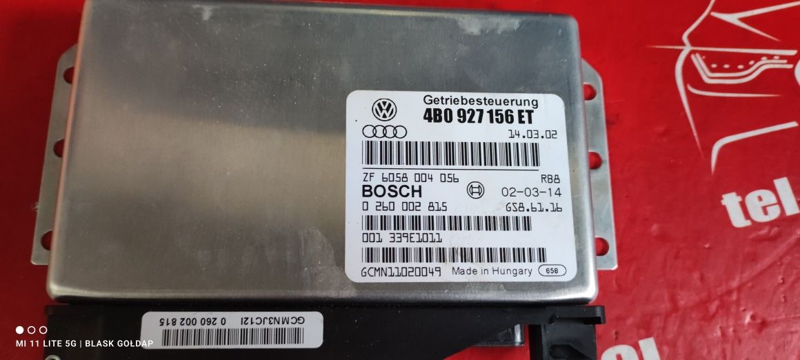 Sterownik Skrzyni Automatycznej z Audi S6 4.2 Q Automat 340 Lift