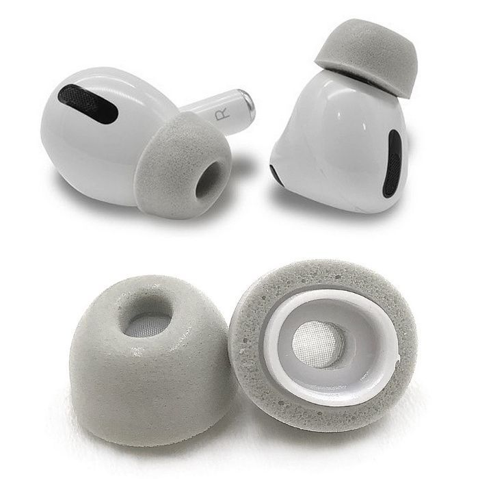 Пенные силиконовые амбушюры TWS Apple AirPods Pro Pro 2 MQD83 4 2 3