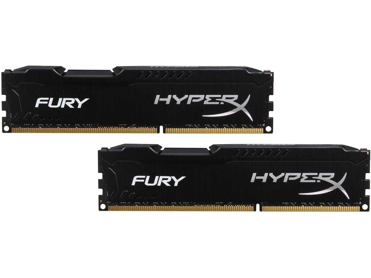 Пам'ять HyperX FURY 16 GB KIT (2x8GB) DDR3 1333 1600 1866 2133 MHz