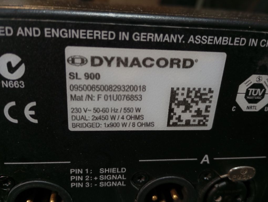 Підсилювач Dynacord sl 900(не qsc,park audio,behringer,jbl)