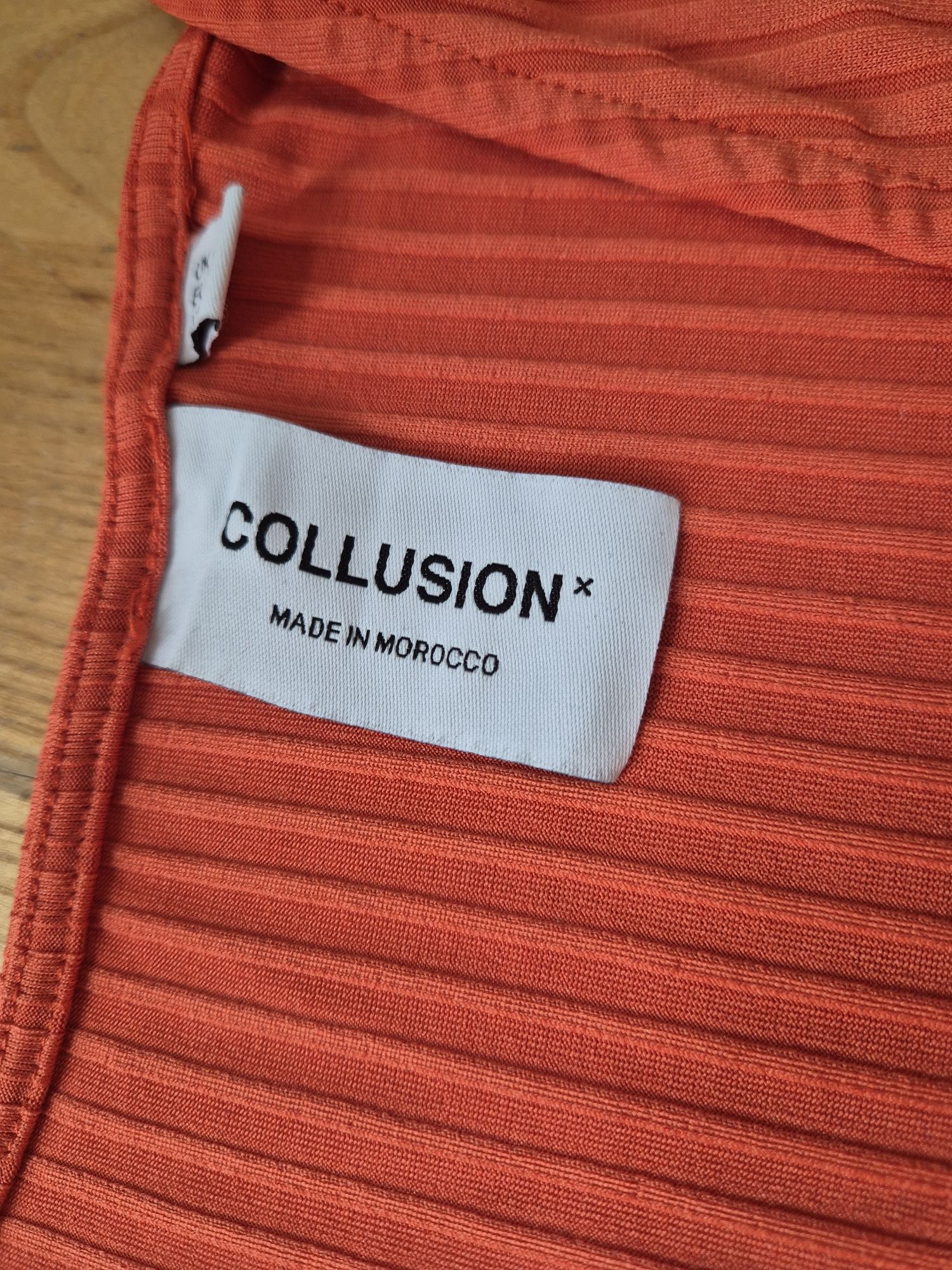 Bluzeczka pomarańczowa, top Collusion,r.XL