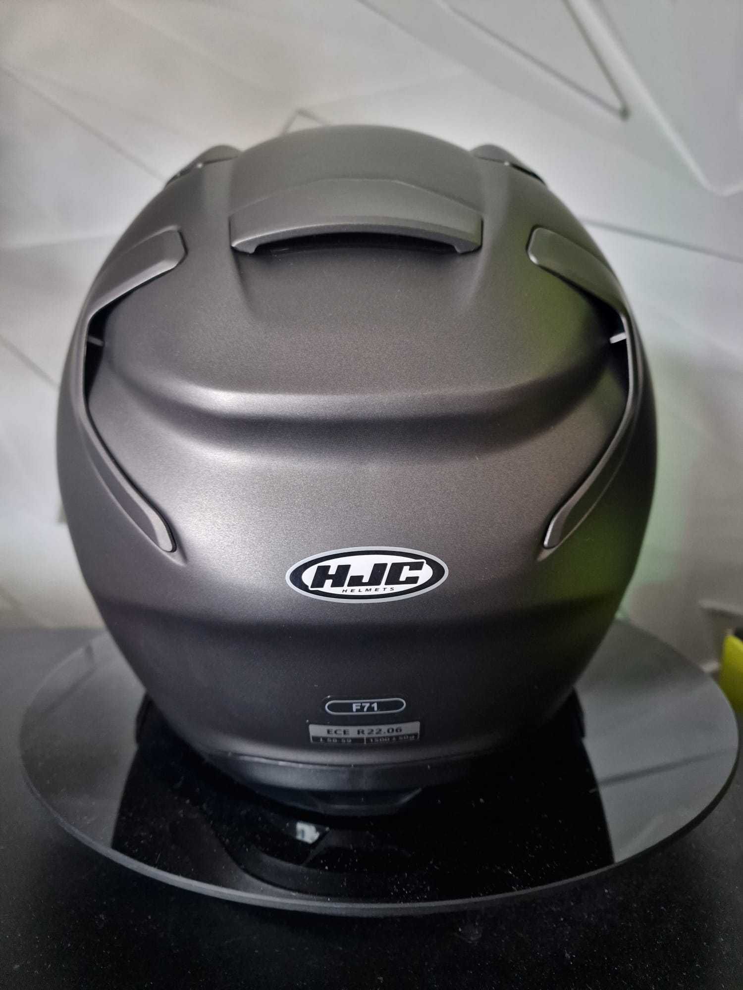 Kask Hjc F71 Solid Semi Flat Titanium 'L sklep,raty 0%, GRATISY!