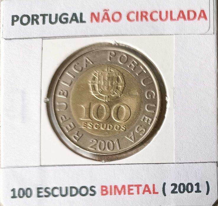 4 Moedas 100 escudos da 3ª República Portuguesa Emissão Anual Níquel