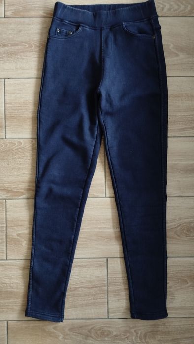 Женские леггинсы, джинсы стрейчевые теплые, размер 42