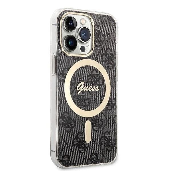 Etui Guess 4g Print MagSafe na iPhone 13 Pro Max + ładowarka indukcyjn