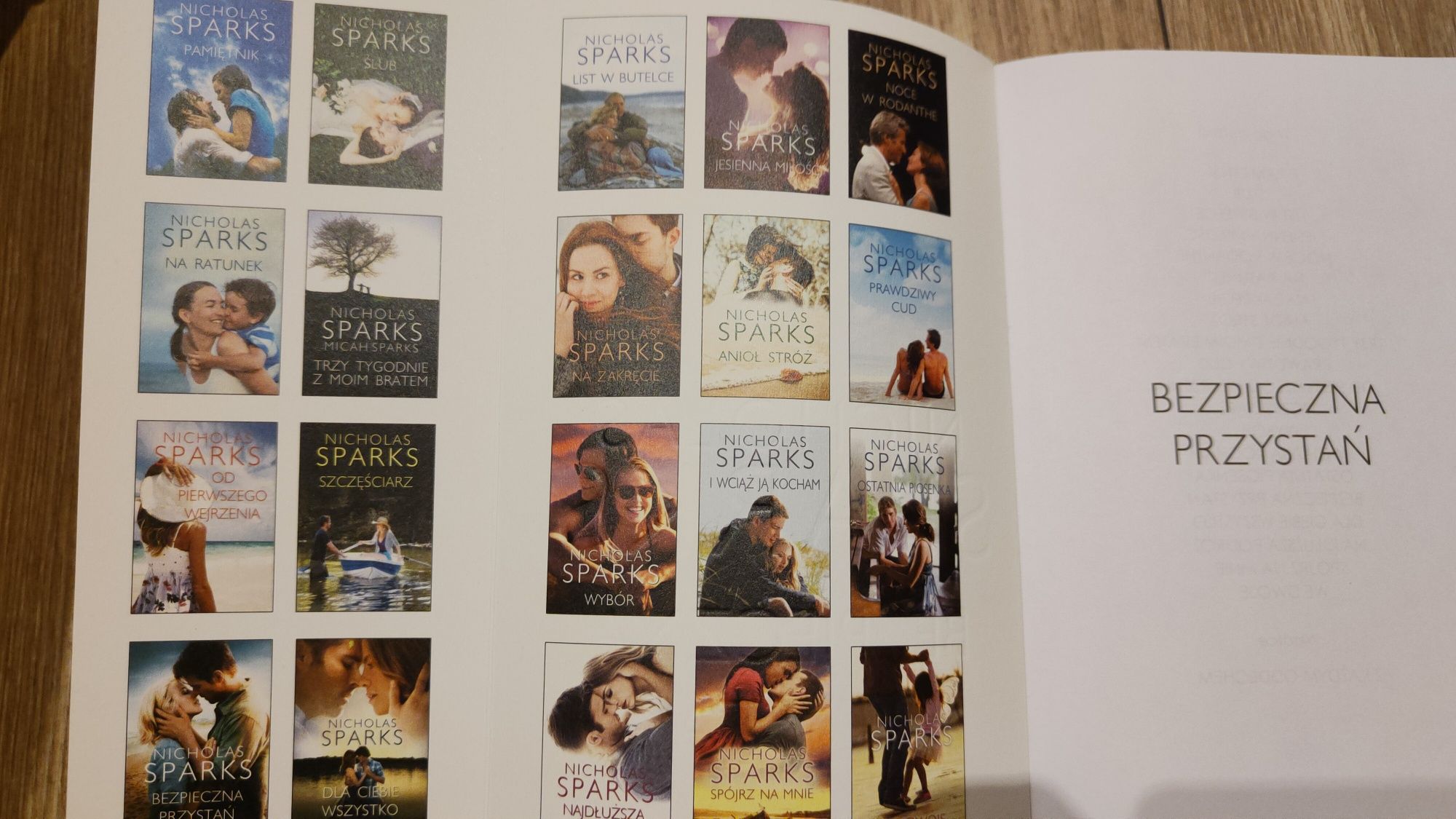 Bezpieczna przystań Nicholas Sparks książka