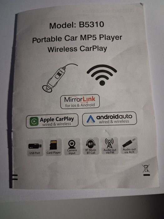 Ecran wireless carplay