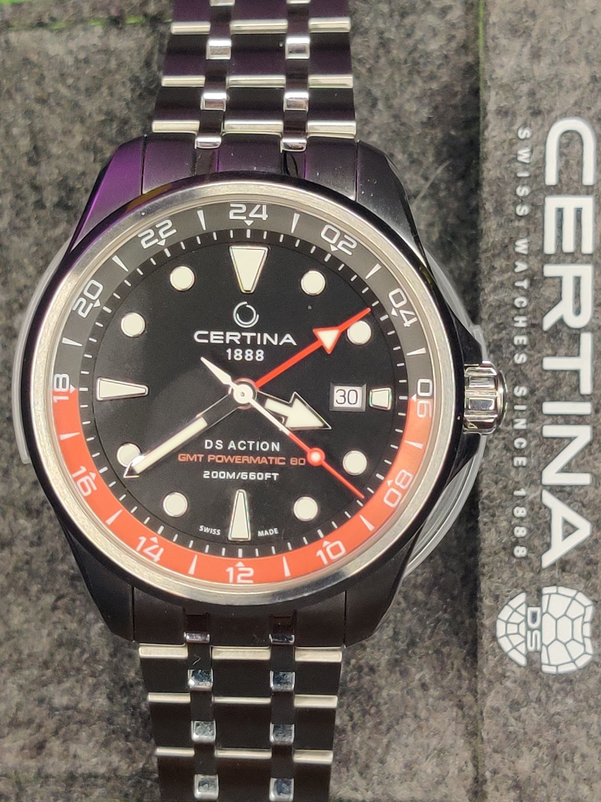 CERTINA DS Action GMT C032.429.11.051.00 Swiss Made механика