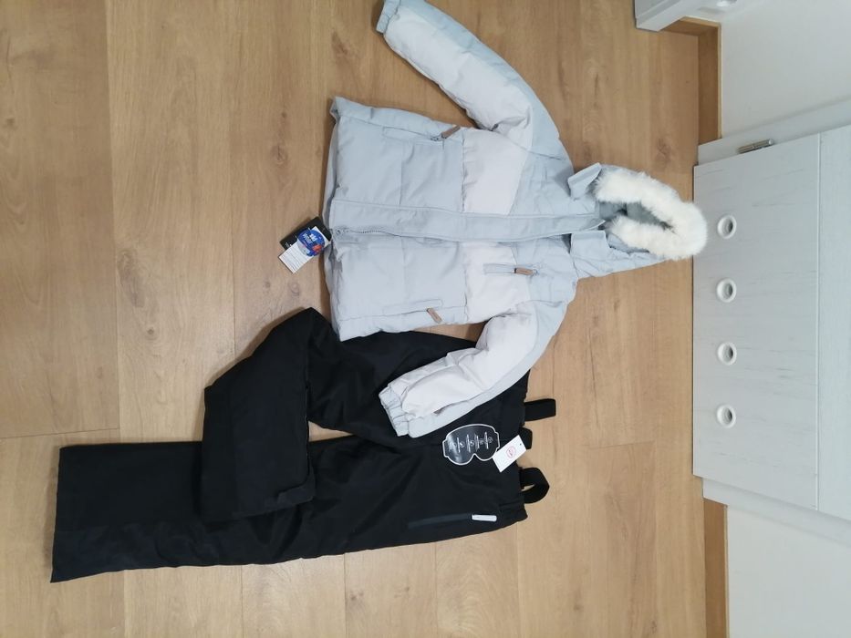 Kurtka narciarska, zimowa, spodnie narciarskie,140, cool club, smyk