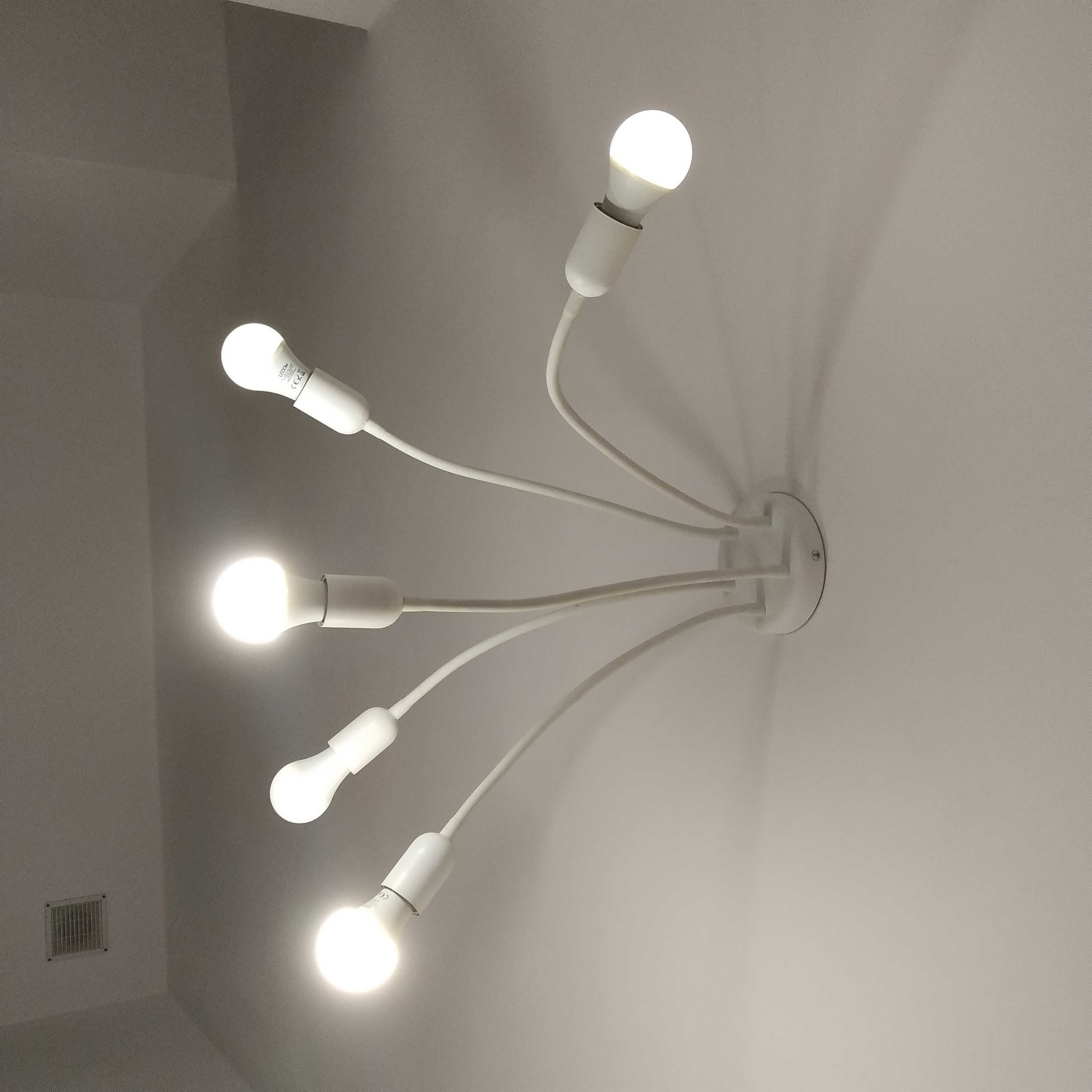 5 sztuk lamp pięcioramiennych TK białych