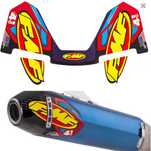 Okleina naklejka na wydech 26x15cm  FMF 4.1 ktm yzf kxf rmz fc