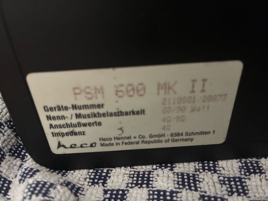 Kolumny Heco PSM 600 Mk II- sprzedam