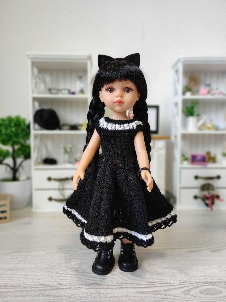 Лялька кукла Венсдей в черном платье Paola Reina 14834, 32 см