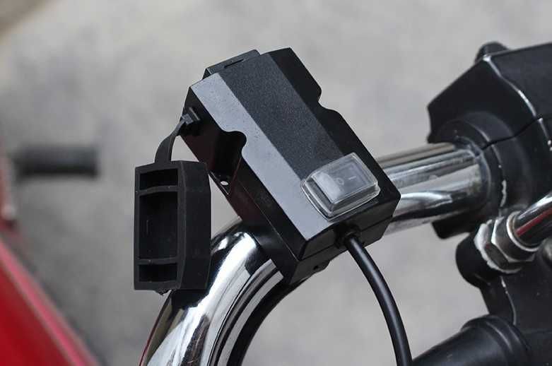 USB зарядка подвійна на руль для электровелосипеда