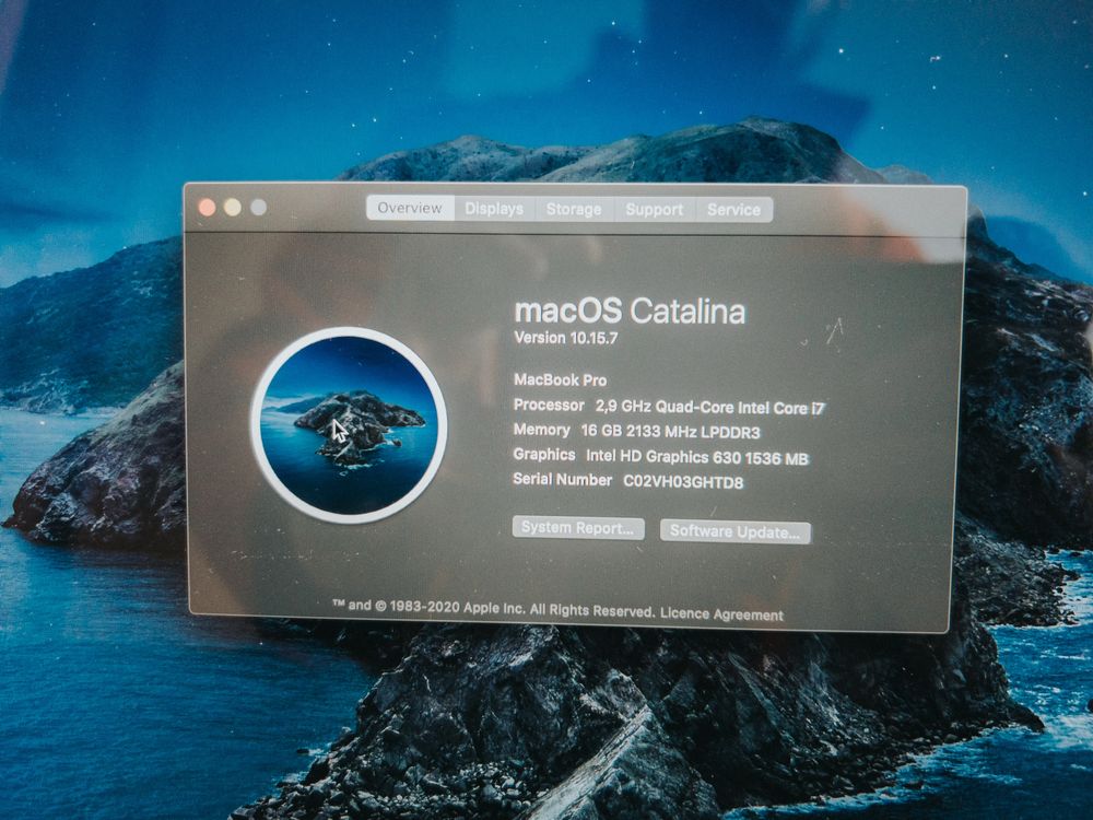 MacBook Pro de 15 polegadas 2018 com ecra novo