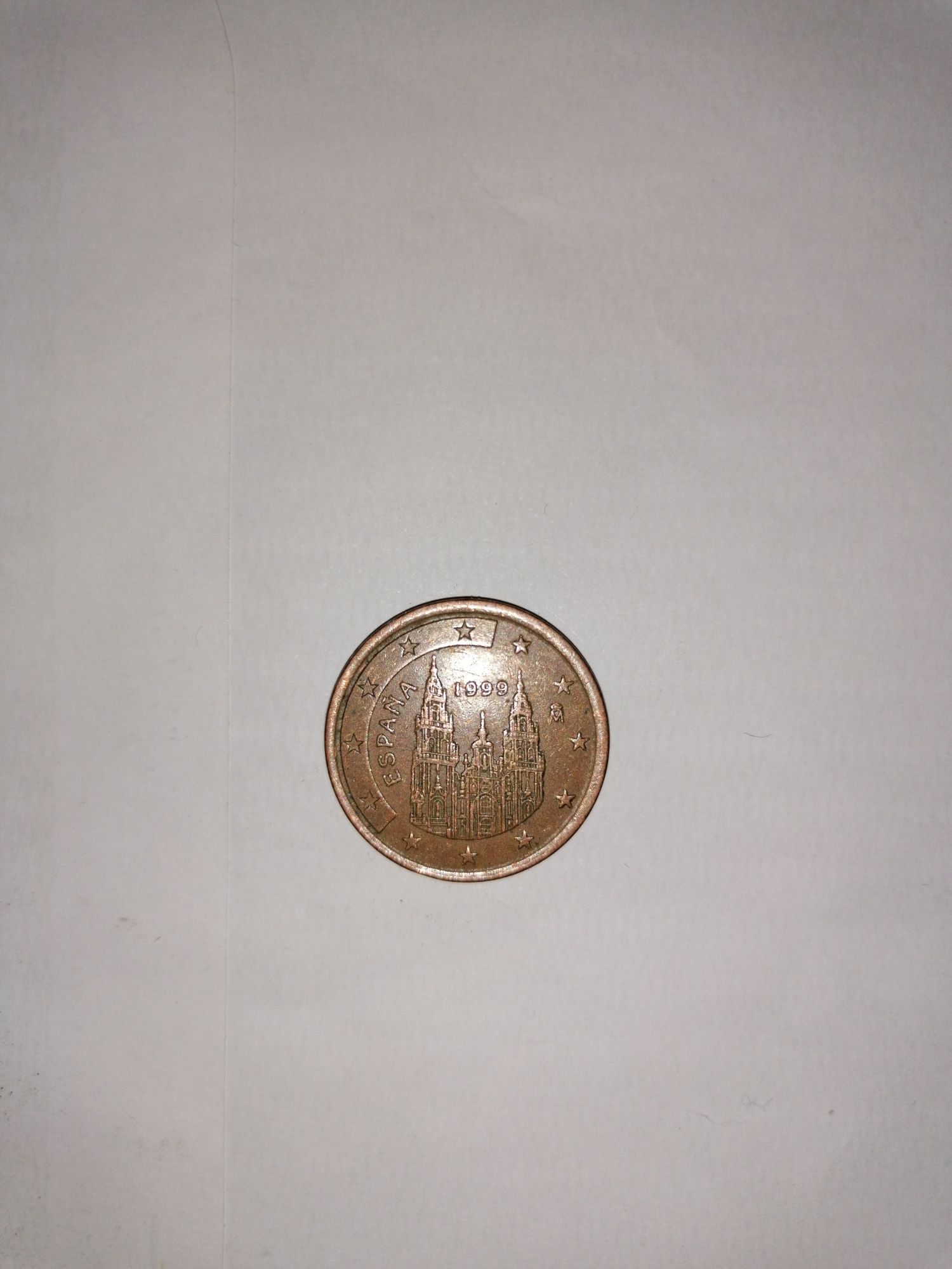 Moeda rara 5 centimos de Espanha 1999