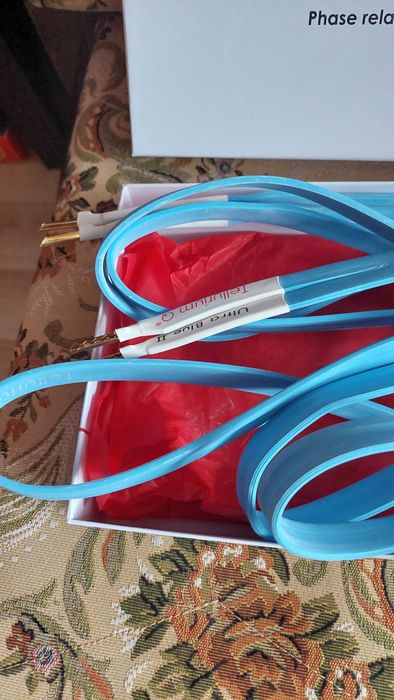 Kable głośnikowe Tellurium Q Ultra Blue II stan bdb. 2x1,5 m.