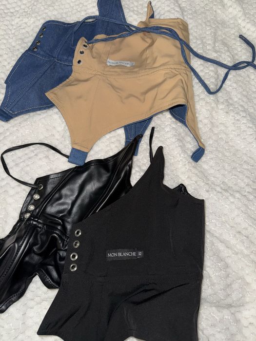 Сукня та корсет шкіряний mon blanche